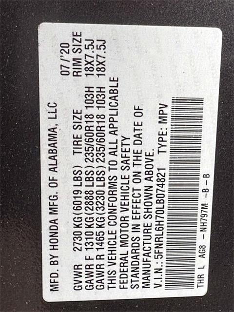 2020 Honda Odyssey EX-L