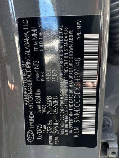 2025 Hyundai Tucson SEL Convenience
