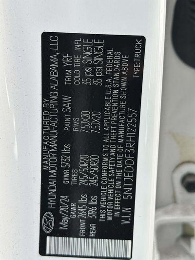 2024 Hyundai Santa Cruz Limited