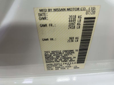 2020 Nissan Altima SL Intelligent AWD