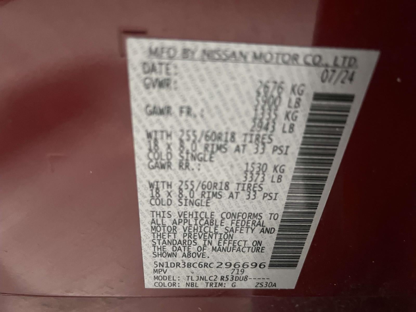 2024 Nissan Pathfinder SV 4WD