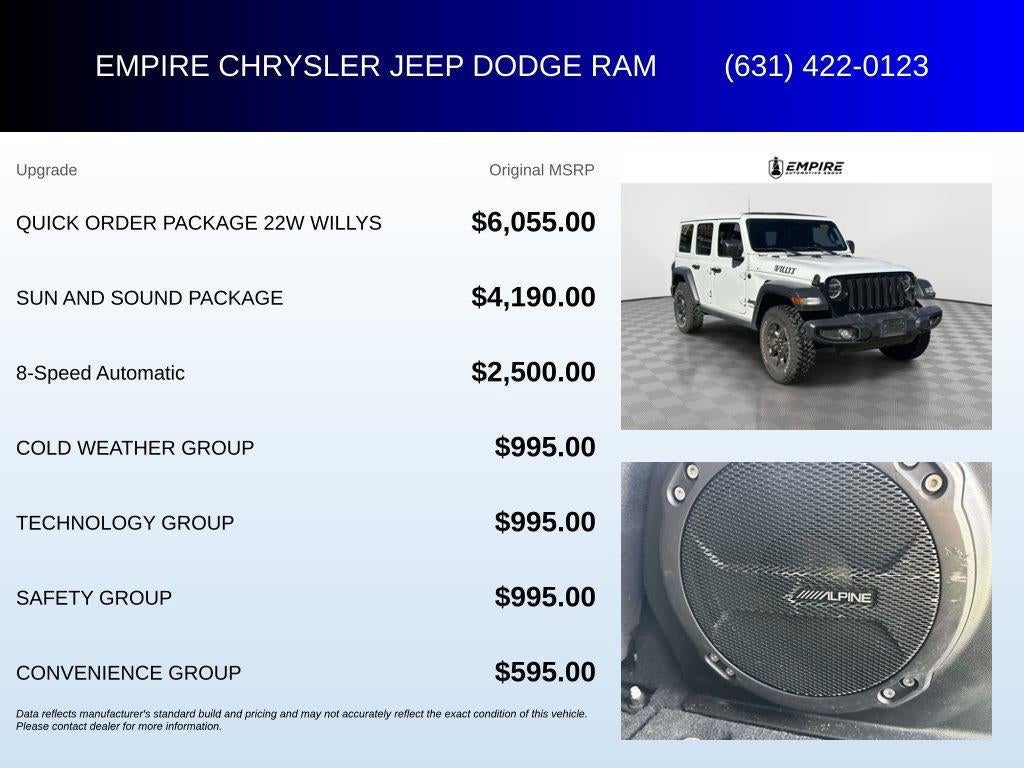 2021 Jeep Wrangler Unlimited Willys 4x4