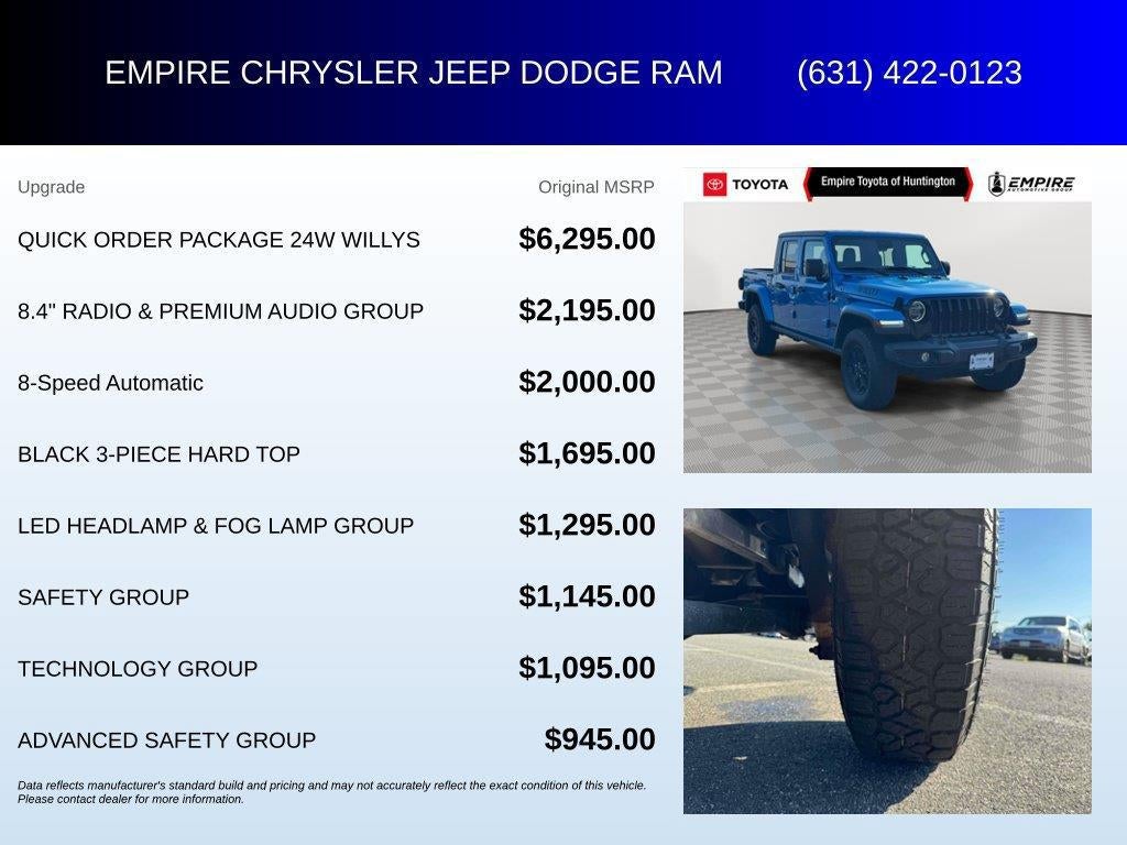 2022 Jeep Gladiator Willys 4x4