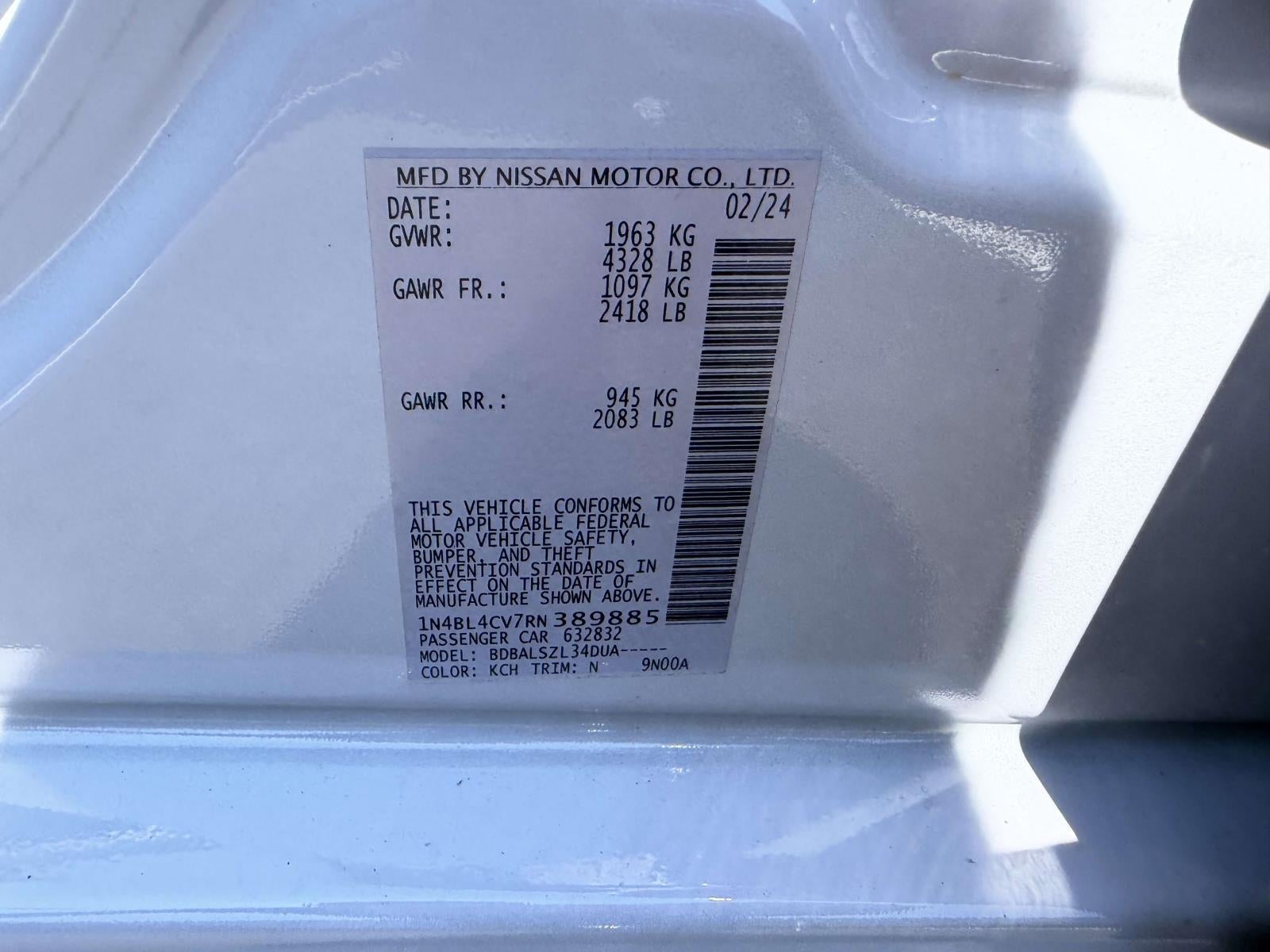 2024 Nissan Altima SR FWD