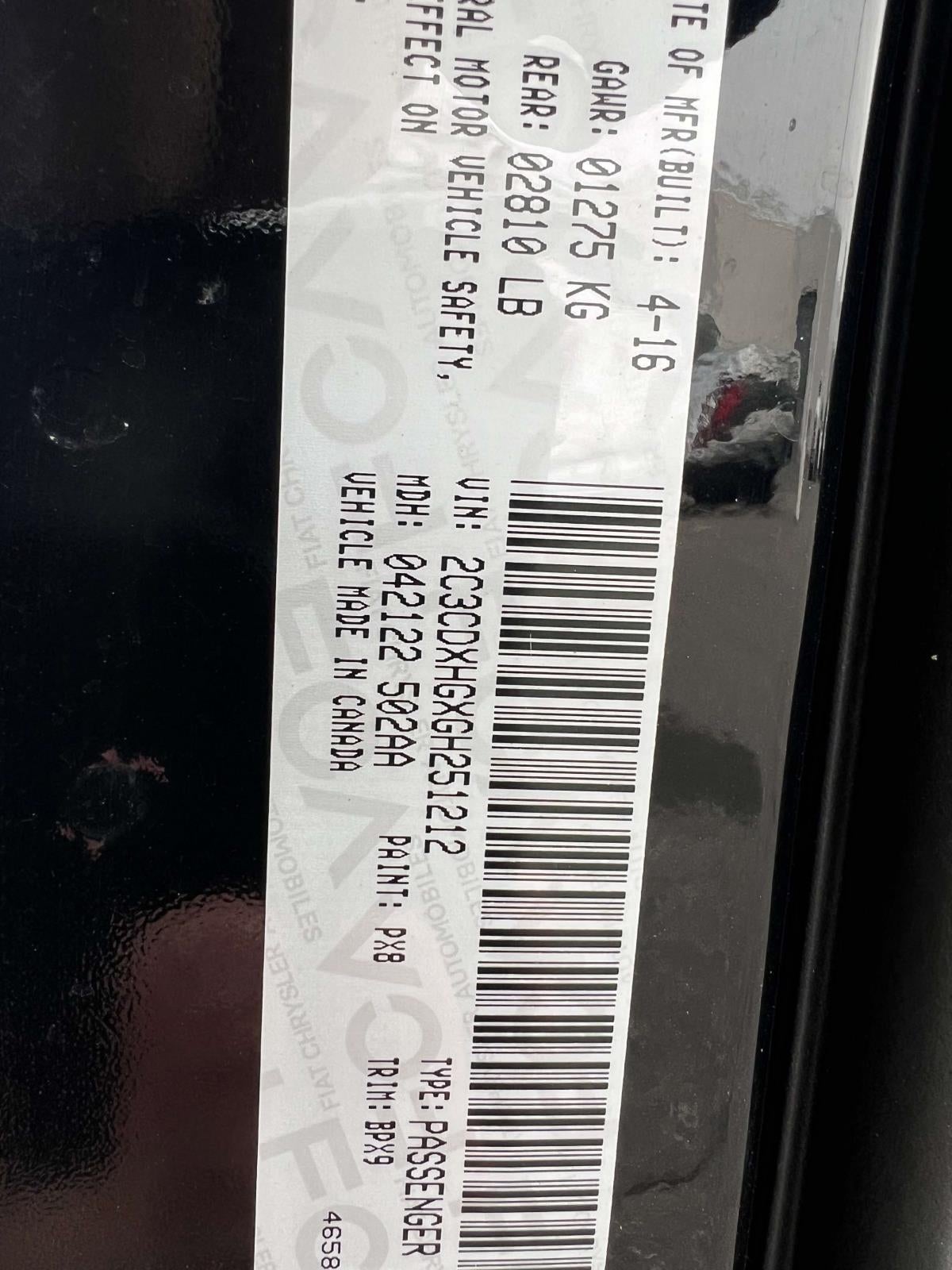 2016 Dodge Charger SXT