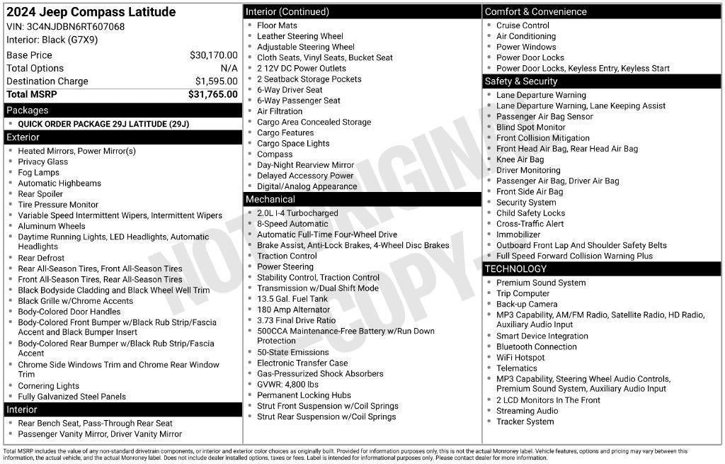 2024 Jeep Compass Latitude 4x4
