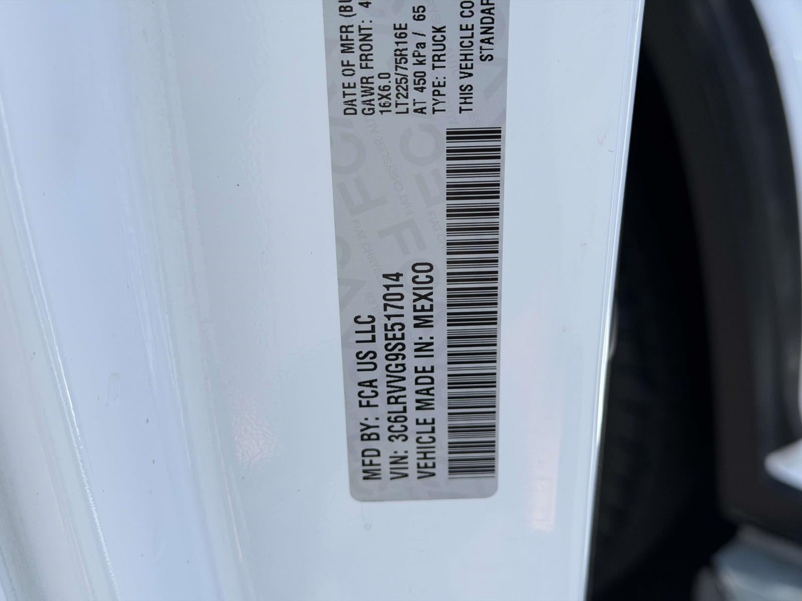 2025 RAM ProMaster 2500 Cargo Van Tradesman Low Roof 136' WB w/Pass Seat