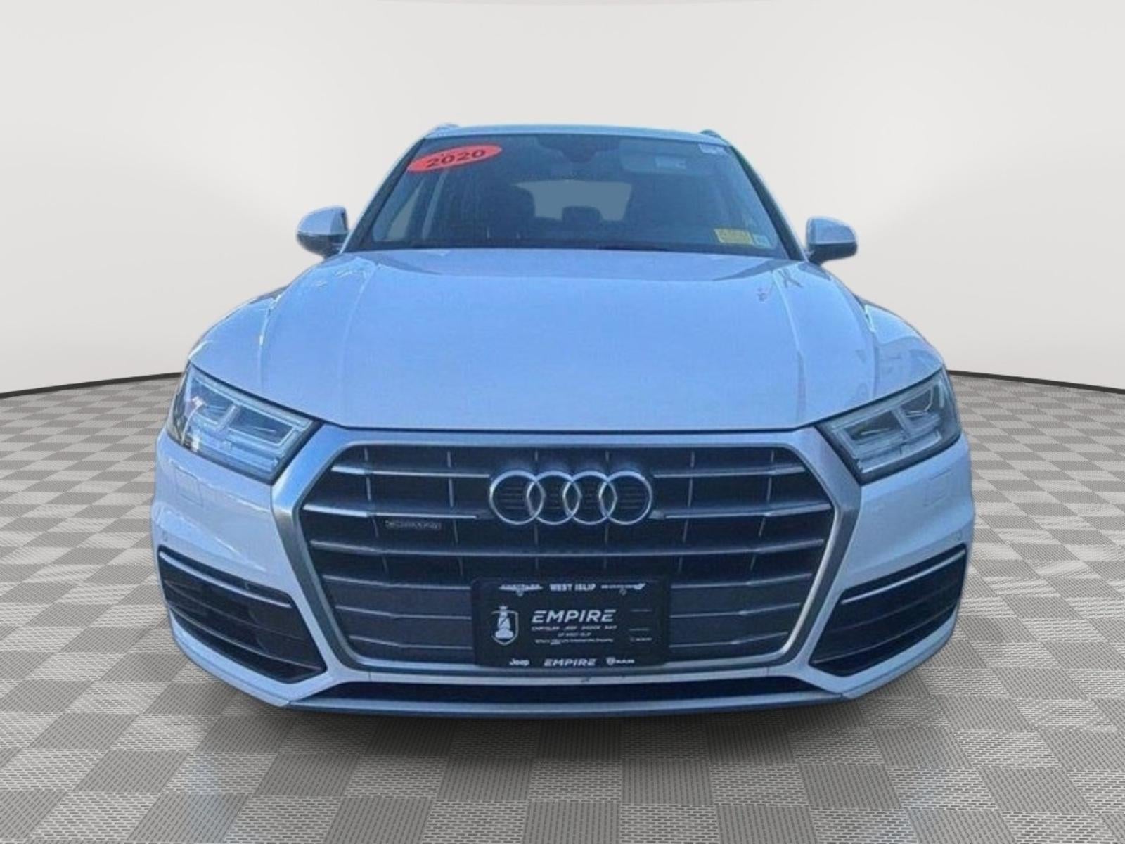 Used 2020 Audi Q5 Premium Plus with VIN WA1BNAFY9L2063498 for sale in West Islip, NY