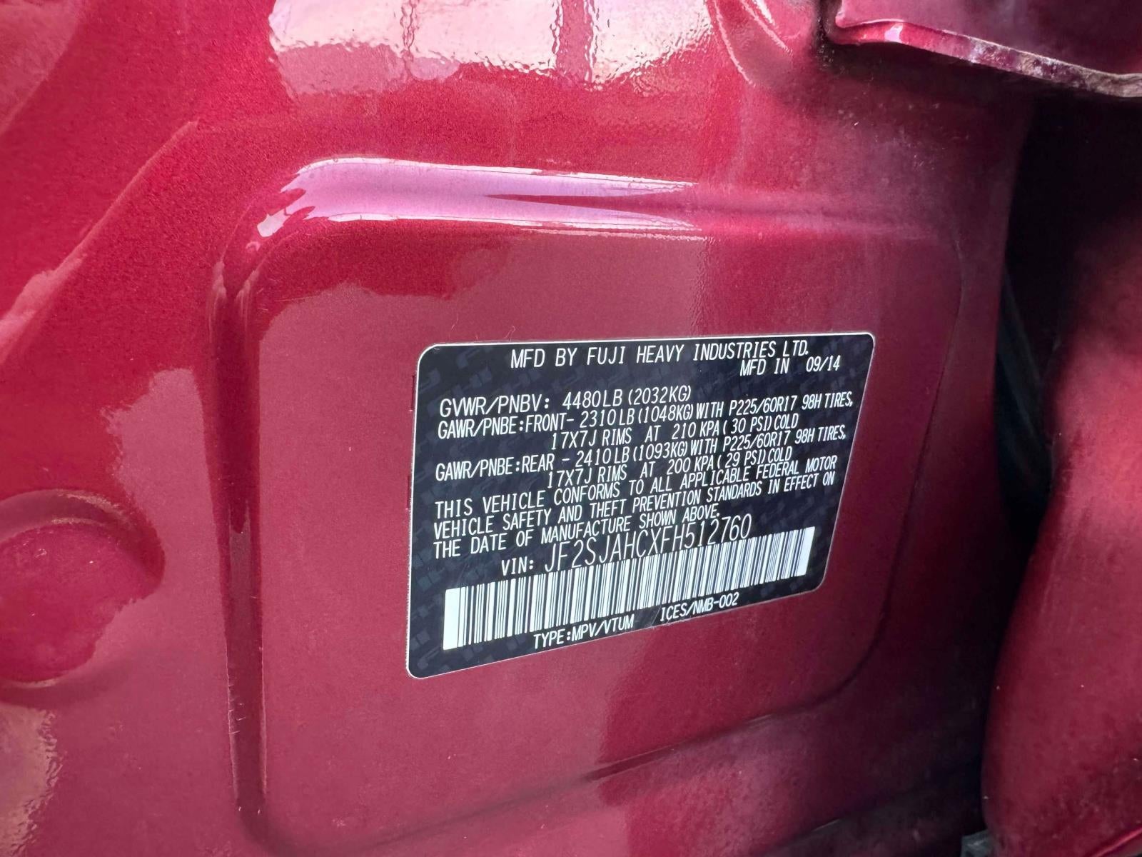 2015 Subaru Forester 2.5i Limited