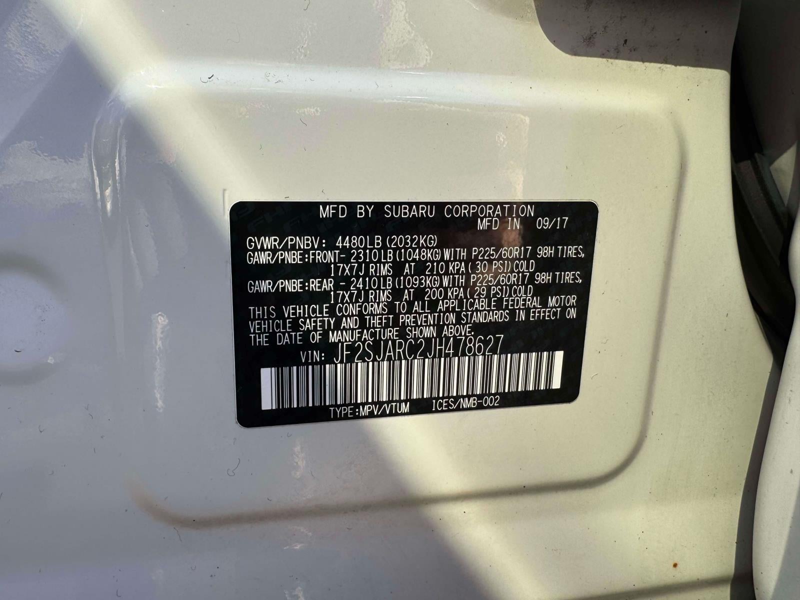 2018 Subaru Forester 2.5i Limited