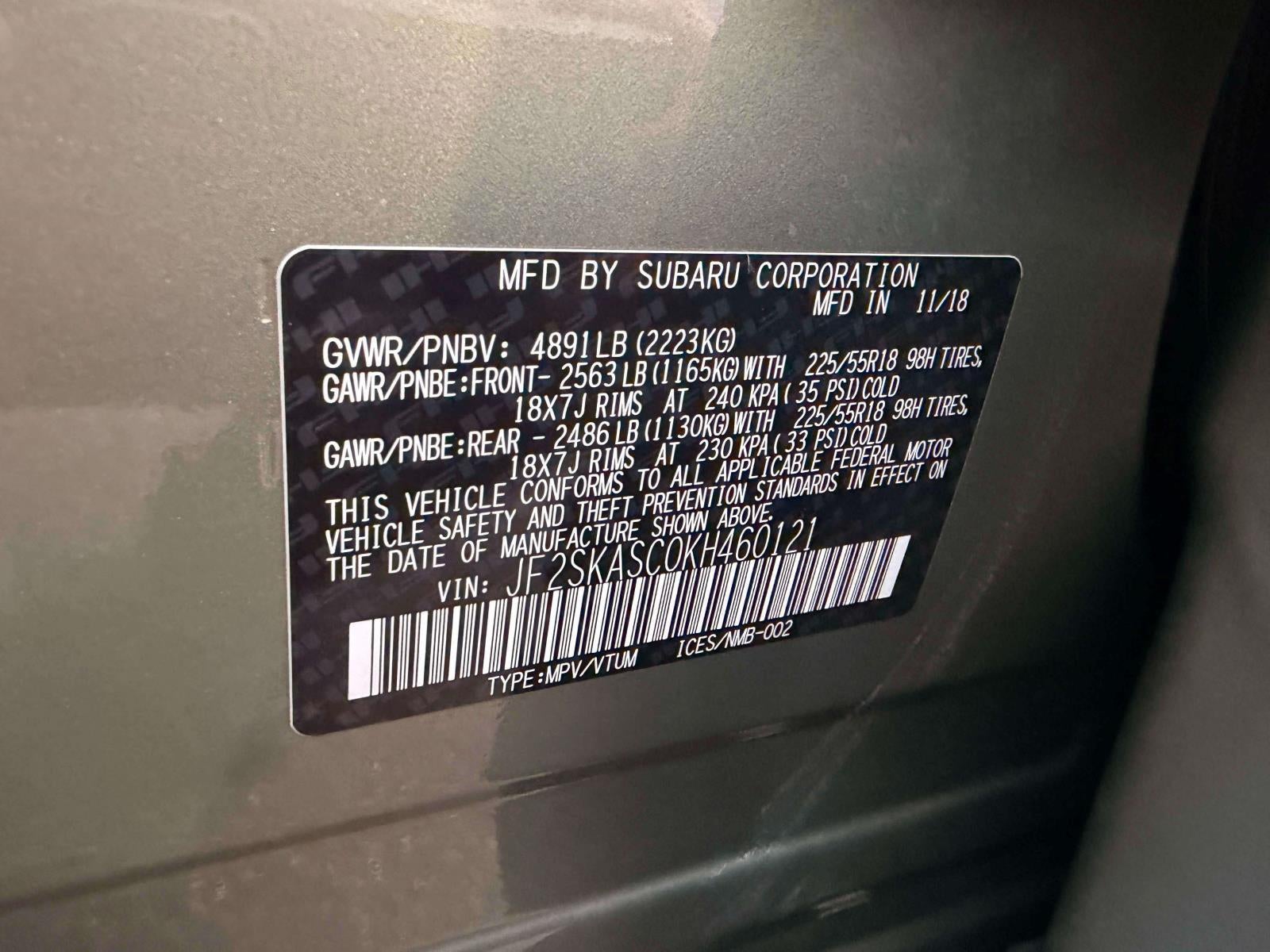 2019 Subaru Forester Limited