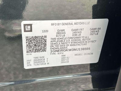 2021 Chevrolet Traverse LT Cloth