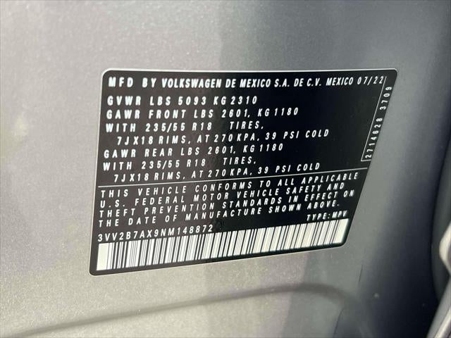 2022 Volkswagen Tiguan SE