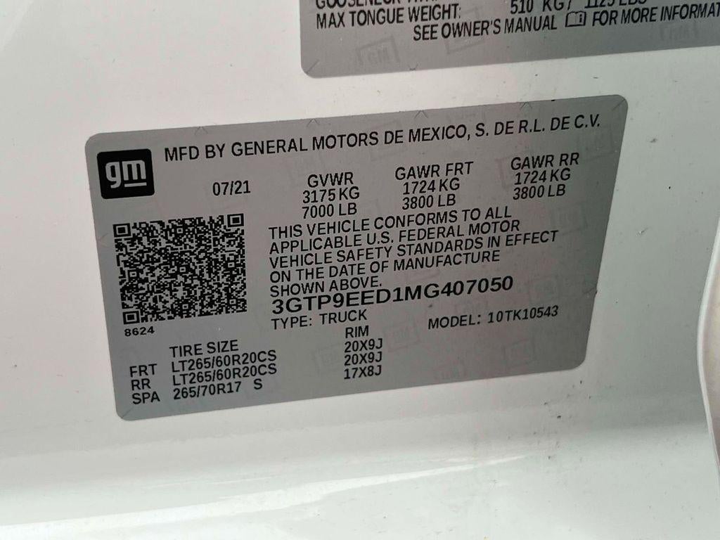 2021 GMC Sierra 1500 4WD Crew Cab Short Box AT4