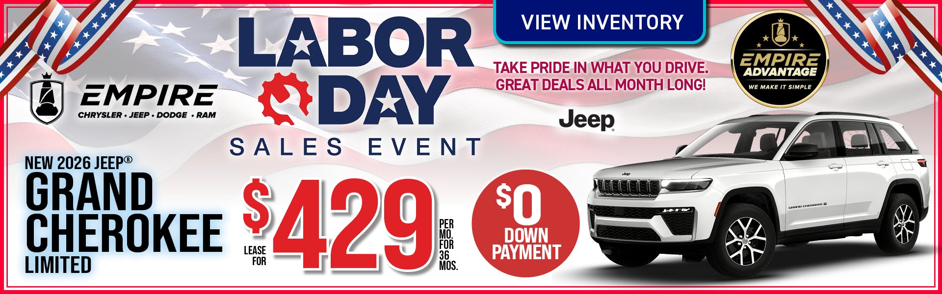 Grand cherokee 429/mo