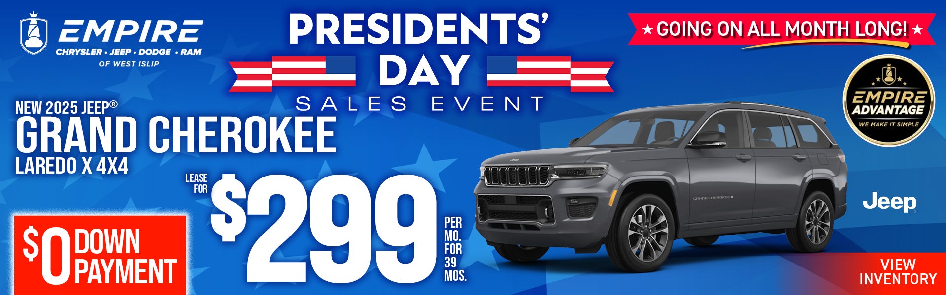 New 2025 JEEP GRAND CHEROKEE LAREDO X 4X4