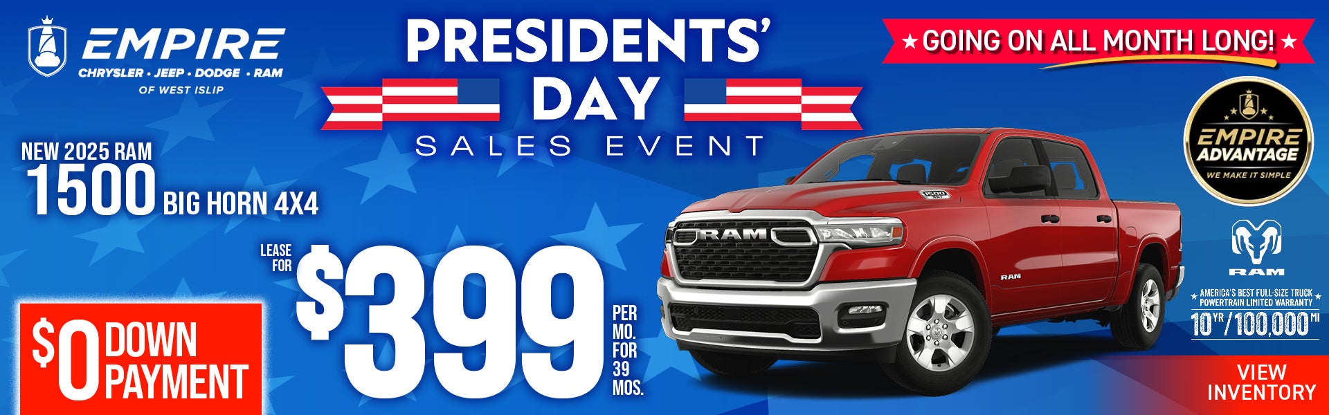 New 2025 RAM 1500 BIG HORN 4X4