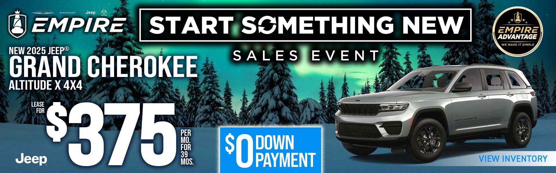 Grand Cherokee $375/mo