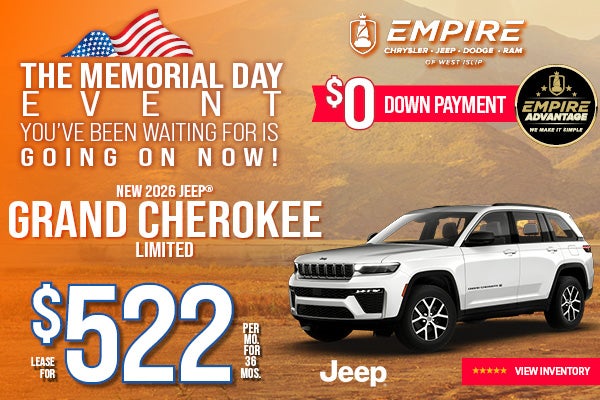 New 2026 Jeep Grand Cherokee Limited