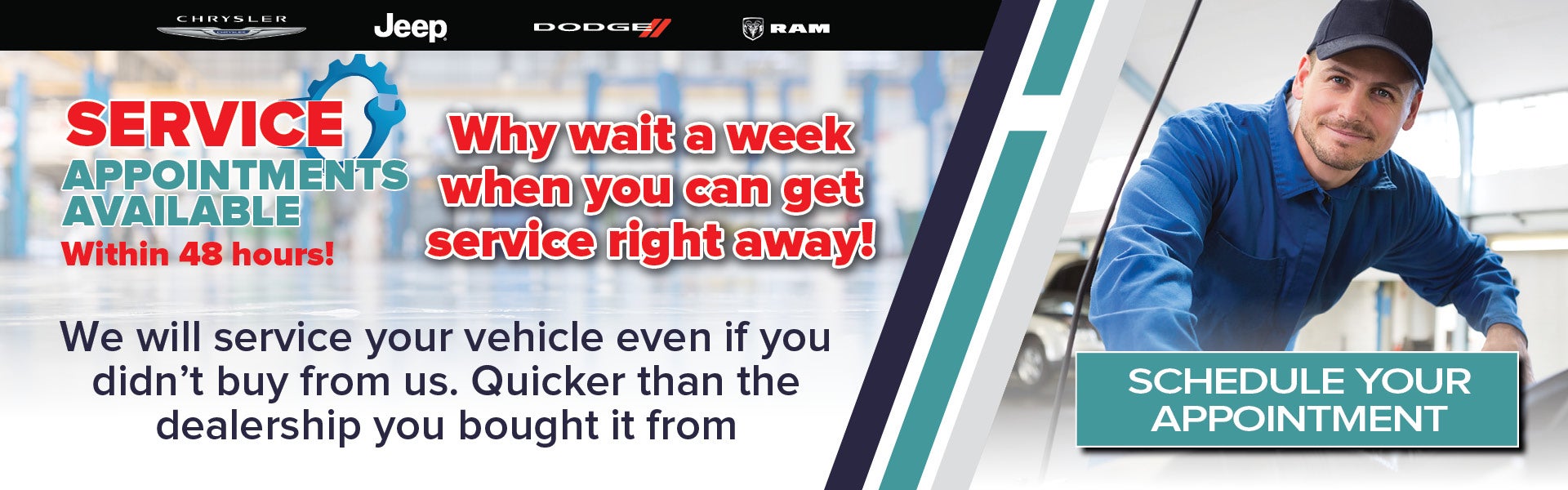 Service Appointments Available Within 48 Hours!