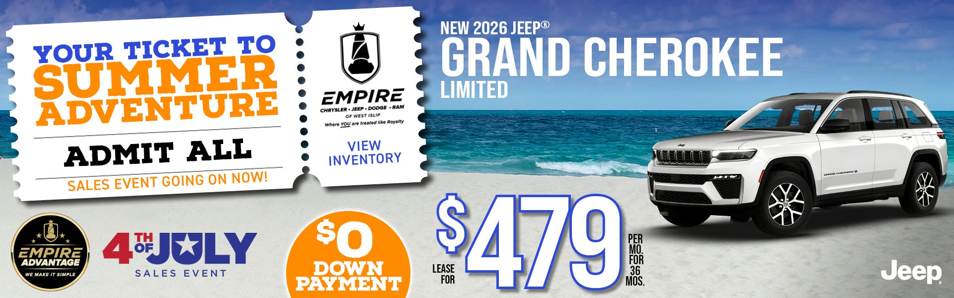 CDJR Grand Cherokee 479/mo