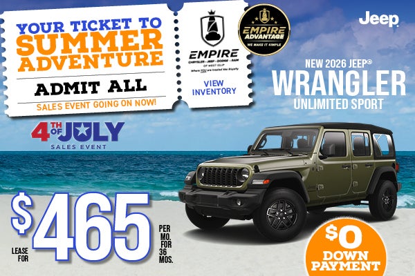 CDJR Wrangler 465/mo