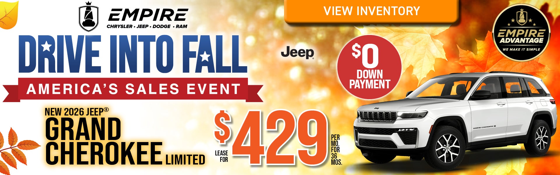 Grand cherokee 429/mo